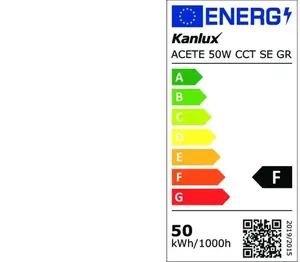 Kanlux ACETE LED Floodlight with Motion Sensor 50W CCT 3000K/4000K/6500K IP44 Grey