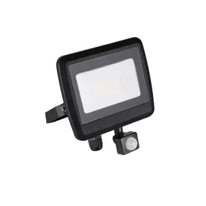 Kanlux Antem 30W LED Outdoor Floodlight with Motion Sensor, IP44, Black