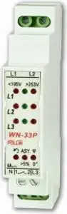 Pollin WN-33P LED Three-Phase Voltage Indicator 3 x 400V with 1Z 6A 250V AC Contact