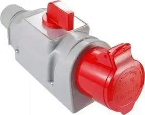 Промышленная розетка Tarel 197 настенная 32А 400В 3P+N+E с переключателем L-0-P