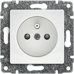 KOS Single Socket Outlet with Earthing and Shutter 2P+Z 16A 250V, without Frame