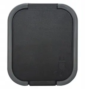 ORNO NT-16B2 Surface Mounted Single Socket 2P+E with Flap, IP54, Grey/Black