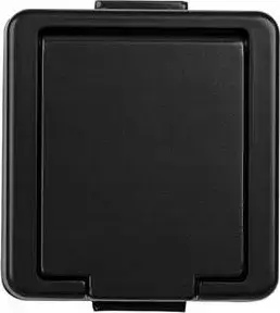 Timex LOFT Single Socket with Earthing IP44 with Flap Black