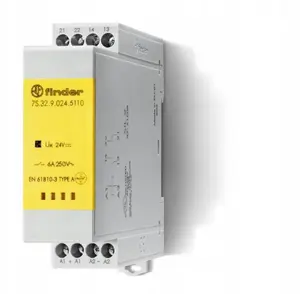 Реле безопасности Finder серии 7S с принудительно направленными контактами, 2НО + 1НЗ, 10А, 12В DC