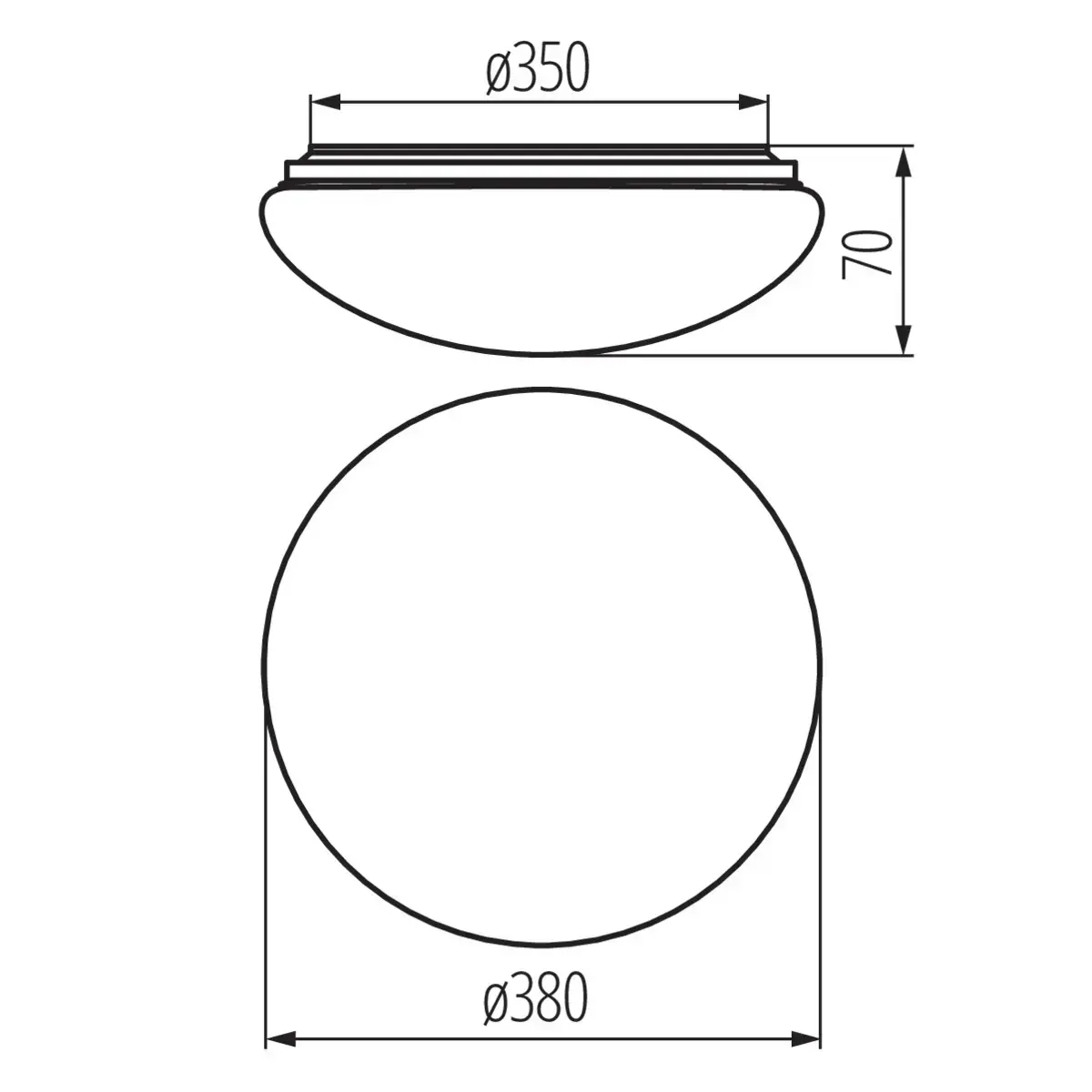 Kanlux CORSO LED V2 griestu gaismeklis | 4000K IP44 Photo 6