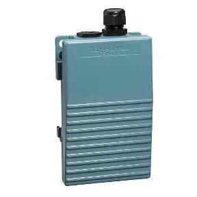 Промышленный ножной переключатель Schneider Electric XPEM111, одинарная педаль, металлический корпус, синий