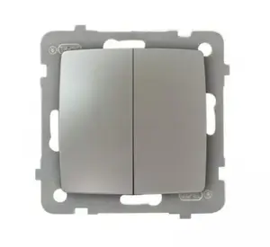 Ospel Karo ŁP-2S/m/43 Double Switch, Silver, 10A 250V