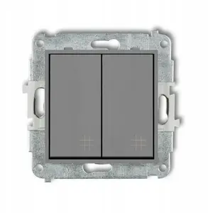 Karlik ICON Double Intermediate Switch Mechanism, Matte Gray, 27IWP-66