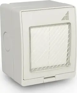 ELEKTROPLAST AQUA55 L2N Double Surface-Mounted Switch IP55