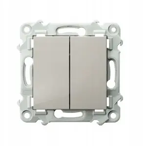 Ospel ŁP-2Z/m/83 Double Candlestick Switch, Beige