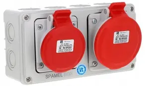 Распределительный щит Spamel SB-002005-S0040-54 5x32A и 5x16A, номинальный ток 32A, IP54
