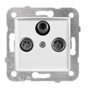 Panasonic LINNERA S RTV-SAT End Socket, Glossy White