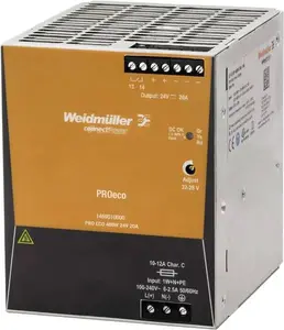 Импульсный блок питания Weidmüller PRO ECO 480W 24V 20A 100-240V AC