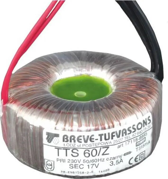 Breve Tufvassons TTS 35/Z toroidālais transformators