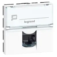 Розетка компьютерная Legrand 076576 RJ-45 STP, 2 модуля, белая