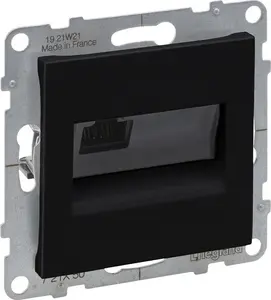 Компьютерная розетка Legrand SUNO RJ45 кат. 5e UTP одинарная, черная