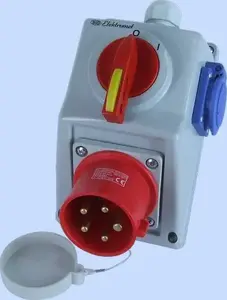 Выключатель-разъединитель Elektromet C32-18.1N 0-1 со штекером 32A IP44
