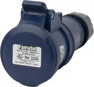 FAMATEL TOP SpeedPRO pārnēsājamā kontaktligzda 16A 3P 230V IP44 zila