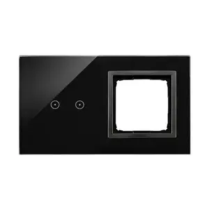 Сенсорная панель Kontakt-Simon DSTR220/73 для двух модулей, горизонтальная, цвет застывшая лава