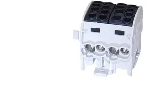Распределительный блок Simet SCB 35-2 для алюминиевых и медных проводников 2x35мм2, однополюсный, черный