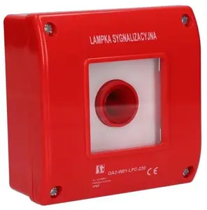 Spamel OA2-W01-LPC-230 sarkans signāllukturis sarkanā korpusā