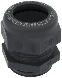 Bettermann VTEC EX M50 Polyamide Cable Gland, IP68, Black