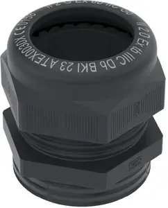 Bettermann VTEC EX M63 Polyamide Cable Gland, IP68, Black