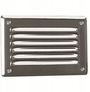 Ventika WX907CHR Metal Ventilation Grille with Mesh 100x165mm Chrome