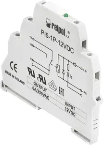 Интерфейсное реле Relpol PI6-1P-12VDC 1P 6A 12В DC
