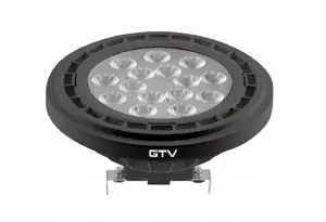 Светодиодная лампа GTV AR111 G53 12,5 Вт 1100лм 3000K 40° DC12V черная