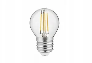 GTV LD-G45FLE4E-30 LED Filament Bulb E27 G45 4W 420lm 3000K Milky