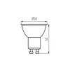 LED spuldze Kanlux 33643 GU10 4.7W Photo 3