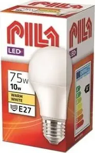 Philips PILA LED A60 E27 75W Warm White Frosted Non-Dimmable Light Bulb