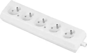 Переносная розетка Jonex GN-570 на 5 гнезд 16A 2P+Z 250V белая