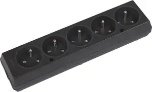 Jonex GN-560 Portable Five-Way Socket 16A 2P 250V Black