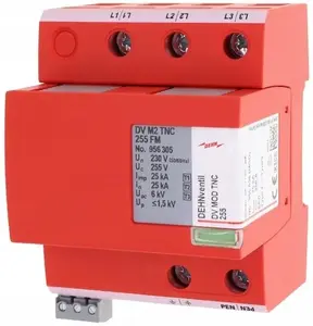 Dehnventil M2 TNC FM 956305 Surge Arrester Type 1+2+3 75kA 3-Pole for TNC Networks