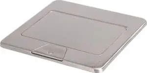 Kanlux BIURO+ POP-UP Floor Box, Square Metal, 1+1/2 x M45