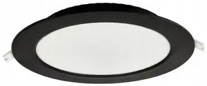 Светильник встраиваемый Eco Light DL-1 круглый 12Вт 1200лм 4000К IP20 черный