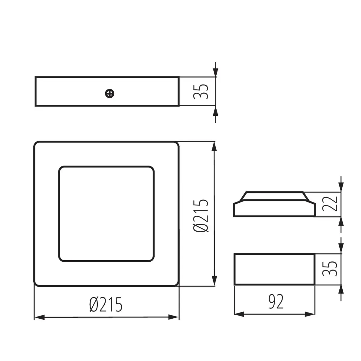 Kanlux KANTI V2 LED griestu gaismeklis 18W Photo 5