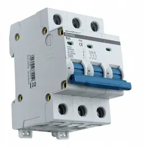 Doktorvolt DV-5552 3-Pole Miniature Circuit Breaker, B-Curve, 25A, 6kA