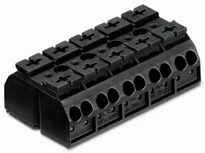Клеммная колодка Wago 862-505, 5-полюсная, 500В, черная