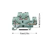 Двухуровневая диодная клемма Wago 870-541/281-492 Photo 2