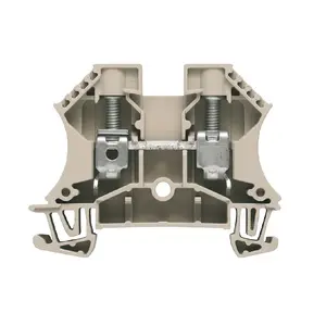 Weidmüller WDU 10 Electrical Terminal Block, 10 mm² Cable Section, 57 A, Beige