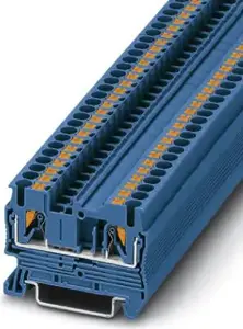 Phoenix Contact 3209523 2-Conductor Terminal Block, 4mm2, Blue