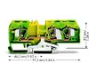 Wago 284-687 spaiļu bloks | Zaļš un dzeltens Photo 2