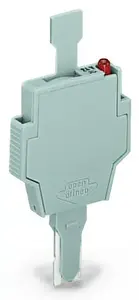 Wago 281-512/281-501 Fuse Plug Terminal Block Accessory, Grey