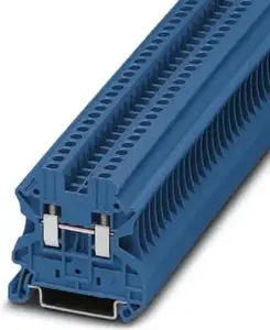 Phoenix Contact UT 2,5 Feed-Through Terminal Block, 2-Conductor, 0.14-4mm², Blue