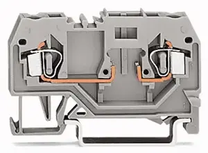 Wago 280-916 2-Conductor Terminal Block, 2.5mm², Grey