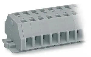 Клеммная колодка Wago 261-106, 6-полюсная, 2-проводная, 2.5 мм², серая