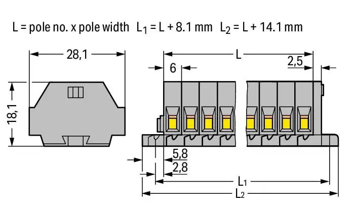Wago 261-106 spaiļu bloks Photo 2